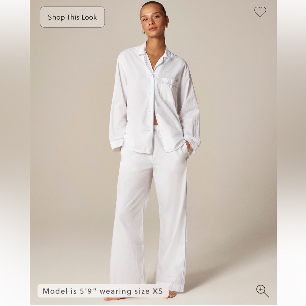 Jcrew White Pajamas